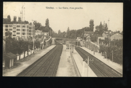 Yvelines 78 Viroflay La Gare Rive Gauche 1932 David Timbre Décollé Au Verso - Viroflay