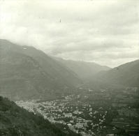 France Pyrénées 31110 Luchon Panorama Ancienne Possemiers Stereo Photo 1920 - Stereoscopic