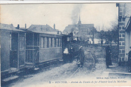 MONTOIR (44) : La Gare Et Le Tramway Du Morbihan - Très Rare - Tramways