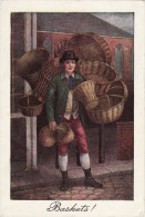 Cigarette Card John Player Cries Of London Baskets F Wheatley 1914 Extra Large - Player's