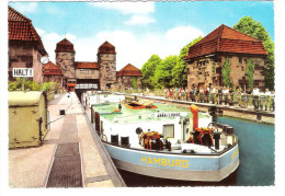 Germany - Minden / Westfalen - Mittelland Kanal - Schleuse - Schiff - Ship - Peniche - Lastkahn - Minden