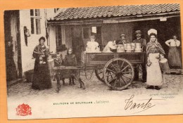 Brussels Laitieres Dog Cart 1904 Postcard - Petits Métiers
