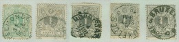 Belgique - Lot 1 Pour Recherche D'oblitération Oblitéré - 1869-1888 Leone Coricato