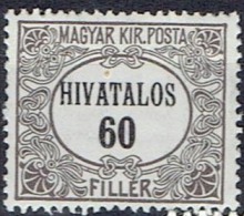 HUNGARY #  STAMPS FROM YEAR 1921  STANLEY GIBBONS O430 - Dienstmarken