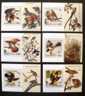 BURKINA FASO Oiseaux, Rapaces,  Audubon, Birds, Vögel, Chouettes Et Hiboux. 6 Blocs De Luxe MICHEL N° BF112/17 ** MNH - Búhos, Lechuza