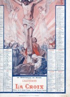 Calendrier Cartonné Grand Format  25 X 36,5 De 1935, La Croix, - Big : 1921-40