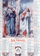 Calendrier Cartonné Grand Format  25 X 36,5 De 1937, La Croix, - Grossformat : 1921-40