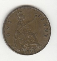 1 Penny Grande-Bretagne / Great Britain 1936 SUP - D. 1 Penny