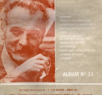 Livre De Partitions Georges BRASSENS, 27 Pages, 11 Partitions De Ses Chansons,Fernande, Le Blason,etc - Musique