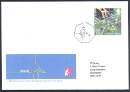 UK Olympic Games London 2012 Paralympic Caver: Boccia 1st Class Stamp; Boccia Cancellation & Cachet - Verano 2012: Londres