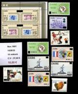 Nov 1991  14 Val Surch En Noir Nouvelles Valeurs  Cote 27,50  Neuf ** - Unused Stamps