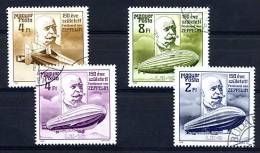 HONGRIE 1988, ZEPPELINS, 4 Valeurs Oblitérées. R128 - Zeppeline