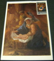 New Zealand 1967 Christmas Sent On Postcard Of The Artwork 2.5c - Used - Brieven En Documenten