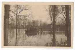 CPA 91 JUVISY-SUR-ORGE INONDATIONS 1910 PARC DE JUVISY LE BATEAU DU GENIE - Juvisy-sur-Orge