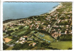 CPSM THARON PLAHE (Loire Atlantique) - La France Vue Du Ciel.....Camping Du Thar-Cor - Tharon-Plage