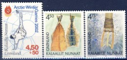 ##Greenland 2001. 3 Items. Michel 365-67. MNH(**) - Ongebruikt