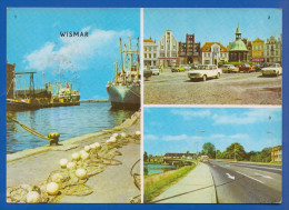 Deutschland; Wismar; Multivuekarte Mit Hafen; Markt Und Hochbrücke - Wismar