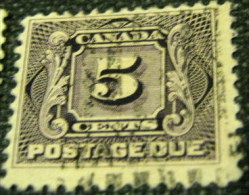 Canada 1906 Postage Due 5c - Used - Port Dû (Taxe)