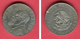 5 PESO CARANZA  1959   (KM 471)  TTB +  22 - Mexique