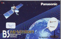 Télécarte Japon  SATELLITE (751) ESPACE * TERRESTRE * MAPPEMONDE * Telefonkarte Phonecard JAPAN * GLOBE * - Espace