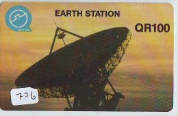 Télécarte QATAR * SATELLITE (776) ESPACE * TERRESTRE * MAPPEMONDE * Telefonkarte Phonecard  * GLOBE * - Espace