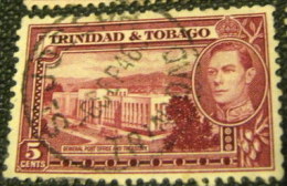 Trinidad And Tobago 1938 General Post Office And Treasury 5c - Used - Trinidad & Tobago (...-1961)