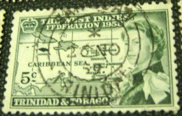 Trinidad And Tobago 1958 Inauguration Of British Caribbean Federation 5c - Used - Trinidad & Tobago (...-1961)