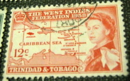 Trinidad And Tobago 1958 Inauguration Of British Caribbean Federation 12c - Used - Trinidad & Tobago (...-1961)