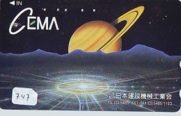 Télécarte Japon ESPACE * Phonecard JAPAN * SPACE SHUTTLE (747) * Rocket * LAUNCHING * SPACE WORLD * Rakete * - Espace