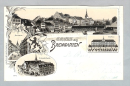 AG Bremgarten 1899-09-09 Litho A.Wetter Gebr.Metz #2543 - Bremgarten