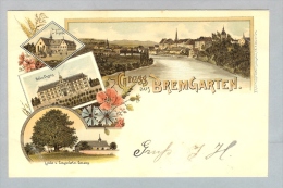 AG Bremgarten 1899-10-09 Litho A.Huber C.Künzli #1246 - Bremgarten