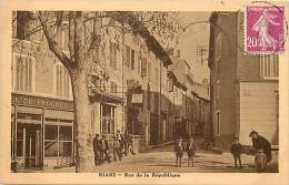 Depts Divers- Var - Ref CC129 -  Rians - Rue De La Republique -  Enfants - Theme Enfants - Magasin - Theme Magasins - - Rians