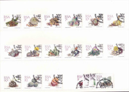 South Africa - RSA  - 1988 - 5th Definitive - Succulents - Complete Set With Additional Values And Coils - CTO - Gebruikt