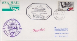 Germany 1991 Antarctica Cover 10Y German Station Georg Von Neymayer, Ca Cape Town, Paquebot, Ca Polarstern (21380) - Other & Unclassified