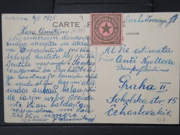 ESPERANTO - CP ECRITE EN ESPERANTO AVEC VIGNETTE  CP DE PARIS  POSTEE DE POLOGNE  1925 A VOIR  LOT P3965 - Esperanto