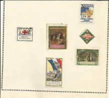 Vignettes Militaires - Delandre - Guerre 1914/18 - Lot De 6 Timbres - - Vignette Militari