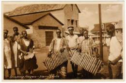 Cpa Sierra Leone - Strolling Players - Freetown ( Joueurs De Balafon ) - Sierra Leone