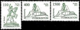 Uzbekistan - 2013 - Monuments - Mint Definitive Stamp Set - Uzbekistán