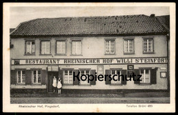 ALTE POSTKARTE RHEINISCHER HOF PINGSDORF TELEFON BRÜHL SCHLEGEL-BRÄU WIDDERSDORFER KORN Köln Widdersdorf Bruehl Koeln - Brühl