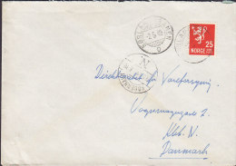 Norway Danish Consulate SØRLANDSBANEN (Ambulant Train Zug Chemin) 1949 Cover Brief KØBENHAVN N. Denmark - Covers & Documents