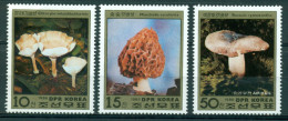 Corée Du Nord / North Korea 1986 3 Val. Mnh*** - Mushrooms