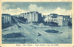Torino-Corso Francia Piazza Bernini E Casa Del Balilla -1942 - Piazze