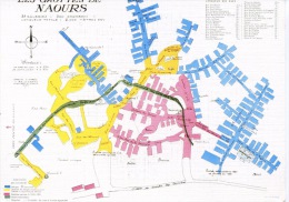 Les Grottes De Naours Géographique : Plan De La Cité (n°22 éd Des Grottes) Toilée - Naours