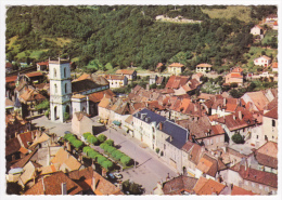 Baume Les Dames - L'Eglise Et Le Square - Vue Aérienne - Circulé 1970 - Baume Les Dames