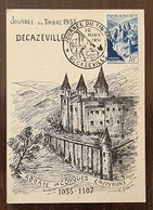 FRANCE Yvert N°805 Carte Maximum FDC, 1er Jour. Journée Du Timbre 1951 DECAZEVILLE - 1950-1959