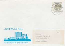 1989 Passau GERMANY Illus BATAVIA 84  POSTAL STATIONERY COVER Stamps - Private Covers - Used