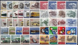 Lot 10 Sets Berlin ** 36€ Präsident Kunstschatz Verkehr Kutscher MB-Rennwagen Dampfer Schiffahrt Auto-Bus Car Of Germany - Other & Unclassified