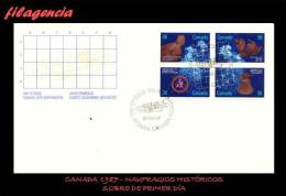 AMERICA. CANADÁ SPD-FDC. 1987 NAUFRAGIOS HISTÓRICOS - 1981-1990