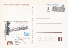 J0459 - Czechoslovakia (1991) Error! The Reopening Of The Railway Line Zelezna Ruda - Bayerisch Eisenstein - Abarten Und Kuriositäten