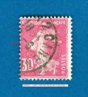 1924  / 1926  N°  191  SEMEUSE CAMÉE   OBLITÉRÉ DOS CHARNIÈRE - Used Stamps